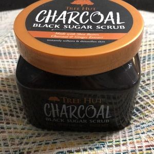 Tree hut charcoal black sugar scrub
